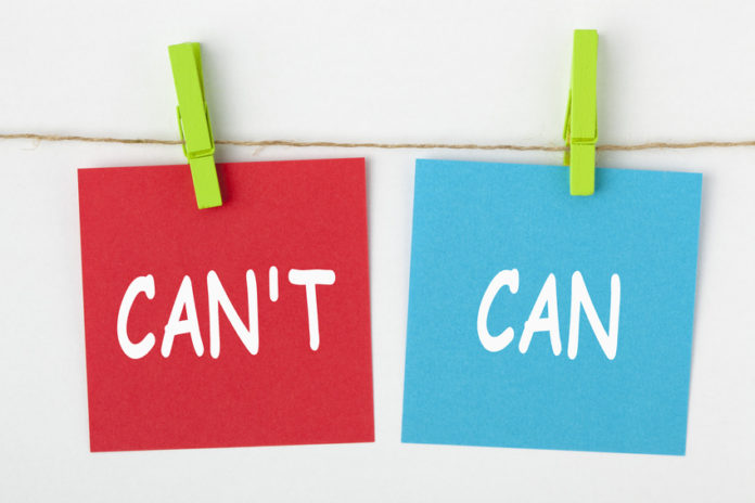Can or can't concept